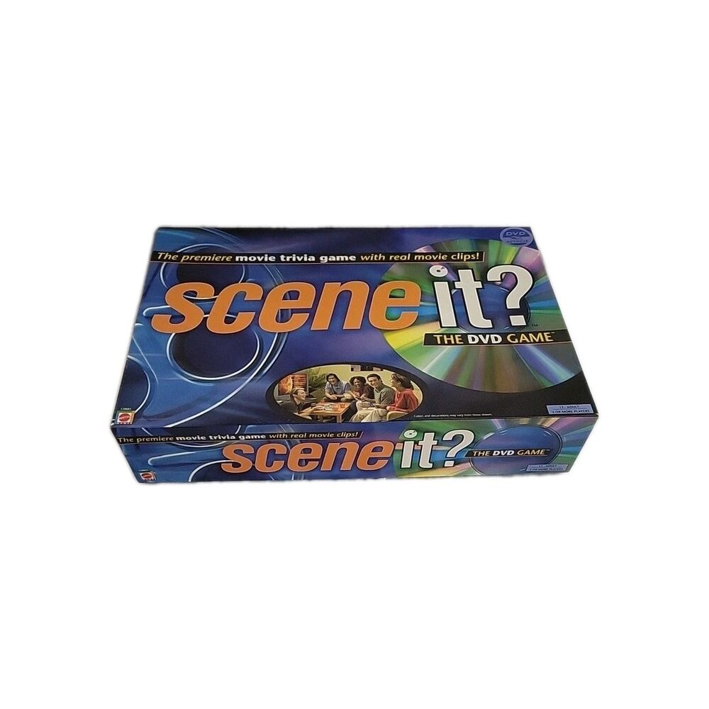 Mattel - Scene It - The DVD Game - Trivia 13+ - New open box - 2003 FREE SH